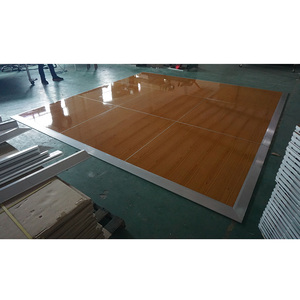 1x1m plywood <b>aluminum</b> floor portable modular dance floor for party - Product Image 6