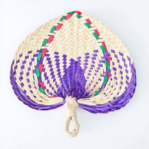 Handmade Natural Bamboo Handheld Fans Eco-Friendly 33cm Palm <b>Leaf</b> <b>Paper</b> for New Year Occasions Parties Painting Favor Gifts - Product Image 2