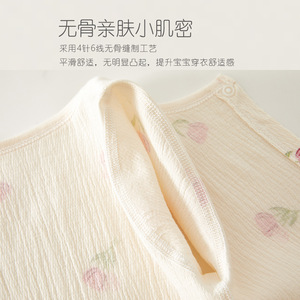 Body de Manga Corta para Bebé, Mono de Algodón Fino, Unisex, Transpirable, con Estampado Floral, para Verano - Product Image 4