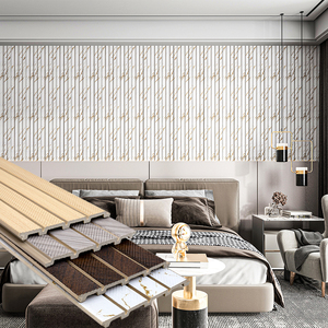 Panneau mural en PS de style moderne, imperméable, écologique, anti-moisissure, de haute qualité, <span class=keywords><strong>prix</strong></span> abordable, fabriqué en Chine, pour les murs intérieurs, usage domestique et commercial - Product Image 1