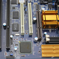 Nouvelle carte mère Intel 845GV ATX DDR avec graphismes intégrés, IDE 3, ISA 2, emplacements PCI, 2 RS232, 1 port LAN pour Win98/WinXP/Linux