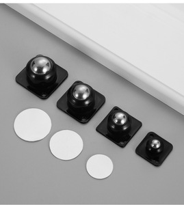 Roulettes universelles auto-adhésives sans perçage, pivotantes à 360 degrés, mini-roues en acier inoxydable pour boîte de rangement, poubelle, meubles - Product Image 6