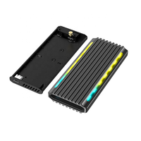 Estuche SSD externo portátil 2TB con luz RGB externo M2 USB3.1 SSD tipo C NVMe m.2 recintos SSD