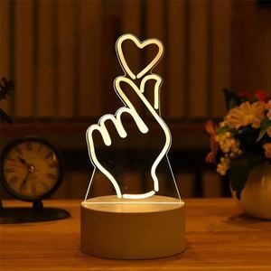 Linterna LED 3D de Acrílico y PVC con Forma de Oso y Dinosaurio, Lámpara Nocturna Infantil Portátil, Ecológica, Decoración para Dormitorio, Camping, Navidad, Bodas - Product Image 3
