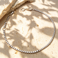 Nouvelle Tendance Chaude : Bracelet Chaîne Tennis de Haute Qualité en Argent Sterling 925 pour Femme et Fille – Cadeau Idéal, Bijoux Fins Personnalisables