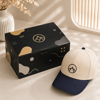Boîtes personnalisées élégantes en couleur avec logo, emballage pliable en carton plat pour aliments et snacks, recyclables, estampage haut de gamme