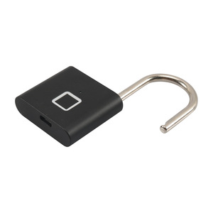 Candado con huella dactilar de aleación de zinc, cuerpo rectangular, IP65, resistente al agua, con un solo mecanismo de bloqueo para uso en exteriores - Product Image 3