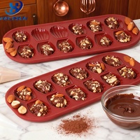 Moule en silicone résistant à la chaleur de qualité alimentaire, 12 cavités, en forme de coquille Saint-Jacques, pour chocolats, bonbons et madeleines, idéal pour les occasions festives