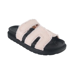 Infradito in Sole spessa da <span class=keywords><strong>donna</strong></span> <span class=keywords><strong>di</strong></span> design nuovo arrivo con plateau in <span class=keywords><strong>paglia</strong></span> Casual Outwear pantofole per l'estate - Product Image 3