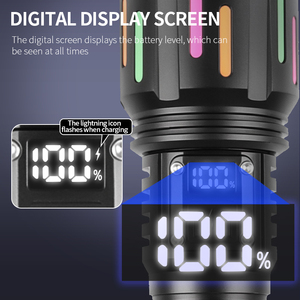 Công Suất Cao Đèn Pin 2000 Lumen <span class=keywords><strong>LED</strong></span> Zoom Tập Trung Điện Hiển Thị Cầm Tay Loại Ngọn Đuốc C Có Thể Sạc Lại Ánh Sáng Đèn <span class=keywords><strong>Flash</strong></span> Cho Cắm Trại - Product Image 6