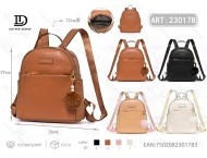 Zaino da donna in microfibra in pelle sintetica, di media capacità, con chiusura a cerniera, per uso quotidiano, per tutte le stagioni - Product Image 1