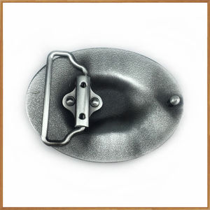Mode Western Cowboy Legering Gesp Ovale Vintage 3d Gegraveerd Patroon Blanco Metalen Riemgesp - Product Image 3