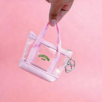 Aksesoris Gantungan Kunci Custom Cetak Logo PVC Dompet Kecil Mini Dompet Gantung Dekorasi Tas Selempang