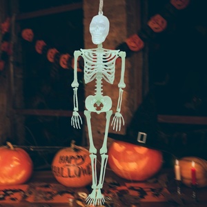 Decoraciones de Calaveras Luminosas para Halloween, Esqueletos que Brillan en la Oscuridad, Accesorios Extraños para Celebraciones - Product Image 3