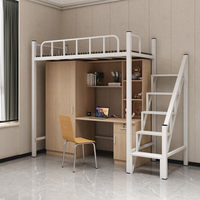 Lit mezzanine au design épuré avec rangement dissimulé pour une esthétique de chambre moderne sans désordre, style simple