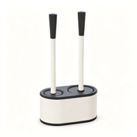 Ensemble de brosse et déboucheur de toilettes de qualité supérieure, kit de nettoyage de salle de bain 2 en 1 avec support de rangement
