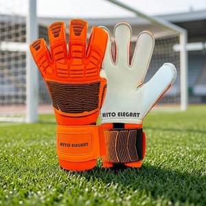 Gants de gardien de but professionnels de qualité supérieure, en latex Damboo, avec dos en caoutchouc injecté et impression d'un logo personnalisé, coupe hybride - Product Image 3