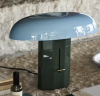 Lampe de bureau LED moderne en gros avec matériaux en fer et en pierre, commande tactile réglable pour l'étude, la chambre à coucher, la table de chevet, la décoration de la maison