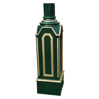 Reloj de Calle de Lujo Resistente a la Intemperie, Reloj de Pilar Vintage de 4 Caras para Jardín, Decoración de Plaza Municipal