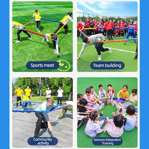 Jeu de capture de balles avec corde élastique, jouet sportif interactif d'extérieur, jouet d'entraînement de la coordination œil-main pour enfants, adultes et familles - Product Image 5