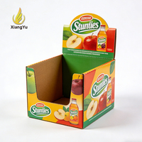 Boîte de présentation au sol en carton kraft écologique, recyclable, pour point de vente, avec impression de logo personnalisée