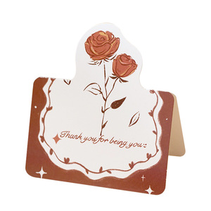 Carta da giornale stampata digitale per confezione regalo a forma di <span class=keywords><strong>rosa</strong></span> <span class=keywords><strong>inglese</strong></span> grazie biglietto di auguri - Product Image 3