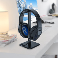 Support de casque en alliage d'aluminium avec logo sérigraphié, support de casque et support d'écouteurs pour écran d'ordinateur, étagère, Chine