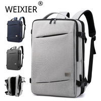 Sac à dos de mode pour affaires et loisirs, grande capacité, extensible, pour voyage et école, sac à fermeture éclair pour homme, style boutique