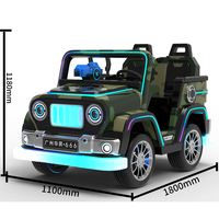 Voiture de divertissement gonflable électrique pour enfants, à monnayeur, à motif camouflage, avec éclairage LED, pour l'extérieur, pour fêtes foraines et événements commerciaux