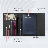 Portefeuille de voyage intelligent MiLi MiTag Duo avec navigation GPS, étanche IP65, antivol, compatible Google Find Hub, blanc