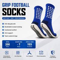 Chaussettes de sport antidérapantes en jacquard pour la course et le football, vente en gros