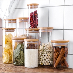 Frasco de vidro grande para cozinha, conjunto com tampa para alimentos, venda quente de potes de vidro para cozinha - Product Image 4