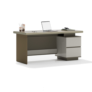 Escritorio de oficina administrativo tradicional simple y moderno con gabinete para espacios de trabajo modernos - Product Image 2