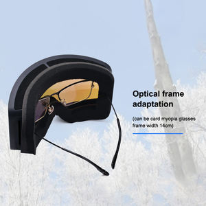 Lunettes de protection des yeux de ski personnalisées Lentille miroir anti-buée Snowboard Cadre en tpu double lentille anti-buée avec lunettes de ski lunettes - Product Image 5