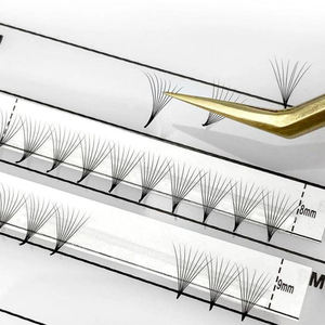 Marque personnalisable, <span class=keywords><strong>cils</strong></span> volume russe 2d 3d 4d 5d 6d 10D 20D, fans amples avec tige courte - Product Image 4