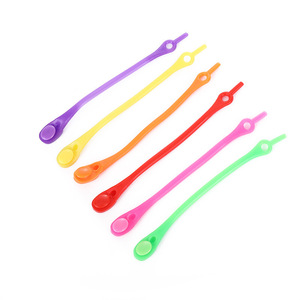 Lacci lacci elastici leganti pigri per bambini adulti senza cravatta in gomma speciale per <span class=keywords><strong>scarpe</strong></span> da ginnastica cerato finitura lacci elastici liberi per capi - Product Image 1