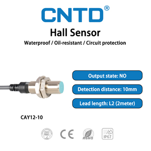 CNTD gần chuyển đổi cảm biến CAY12-10 DC npn10mm cảm biến hội trường từ tính để phát hiện - Product Image 2