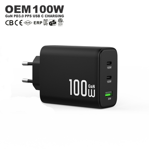 <span class=keywords><strong>Cargador</strong></span> Gan <span class=keywords><strong>de</strong></span> 100W para Teléfono Móvil y Portátil, USB C con PFC, Adaptador <span class=keywords><strong>de</strong></span> Carga Rápida <span class=keywords><strong>de</strong></span> Pared Portátil para <span class=keywords><strong>Samsung</strong></span> iPhone KC, <span class=keywords><strong>Cargador</strong></span> <span class=keywords><strong>de</strong></span> 100w Tipo C - Product Image 1