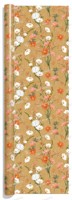 Papier d'emballage personnalisé épais et recyclable 80 g/m² motif floral rétro rose, en vrac, base kraft chaude, motif rose rouge et rose, décoratif pour cadeaux