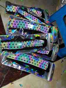 Ventilador de Mano Reflectante Personalizable, Ecológico y Portátil de 33 cm (13 Pulgadas), con Funda, para Decoraciones de Estilo Romántico y Ropa de Fiesta - Product Image 6