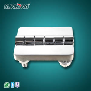 Charnière à charnière plate industrielle robuste en alliage de zinc moulé sous pression SK2-016W pour porte de panneau d'armoire électrique avec goujons filetés - Product Image 3