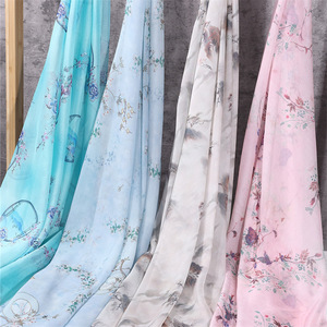 Thoải mái 100% <span class=keywords><strong>polyester</strong></span> 30D in voan vải cho may mặc - Product Image 5