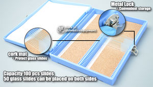 スライド収納ボックス100個入りメタルロック付きコルクマット付き - Product Image 5