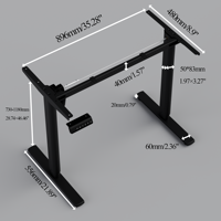 PRORIALS Cadre de bureau debout ergonomique moderne à moteur unique, fonctionnement silencieux, hauteur réglable, montage facile, acier inoxydable, 80 kg