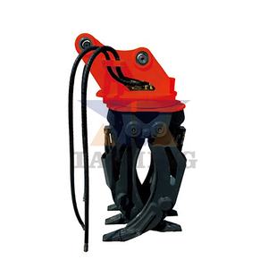Mini escavatore benna denti frantoio Log smistamento Grapples sega presa escavatore idraulico rotatore secchio di presa - Product Image 2