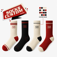Chaussettes de basketball personnalisées en tissu éponge respirant et amortissant pour la course, l'entraînement et les sports – Vente en gros