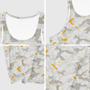 Canotta Sportiva da Uomo Versatile ad Asciugatura Rapida, Anti-Pilling, Anti-Restringimento, Traspirante, in Rete Perforata, per Corsa e Palestra - Product Image 6