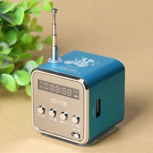 TD-V26 Xách Tay Mini BT Hộp Loa Kỹ Thuật Số FM <span class=keywords><strong>Internet</strong></span> Tdv26 FM Đài Phát Thanh Loa USB SD Máy Nghe Nhạc Thẻ Cho Điện Thoại PC Âm Nhạc Máy Nghe Nhạc - Product Image 6