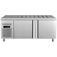 Bar à salade en acier inoxydable commercial Buffet Réfrigérateur Pizza Refroidisseur Sandwich Préparation Table Comptoir Refroidisseur