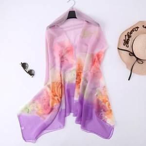 Venta al por mayor de nuevas bufandas estampadas finas de moda <span class=keywords><strong>Pañuelos</strong></span> para la <span class=keywords><strong>cabeza</strong></span> Chales para mujer Protección solar y toallas de <span class=keywords><strong>playa</strong></span> versátiles - Product Image 3